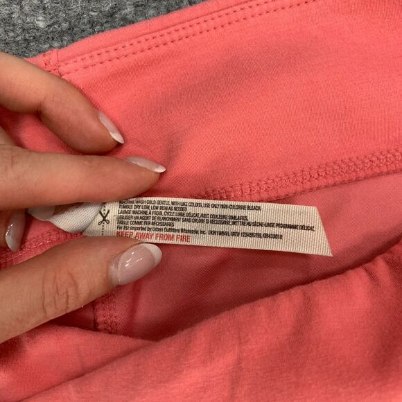 Free People Movement Turnout Leggings Womens S Small Watermelon Cross Front Crop - Picture 5 of 14